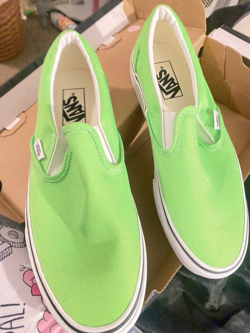 Vans neon green